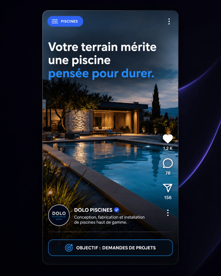 Réel DOLO Piscines — « Votre terrain mérite une piscine pensée pour durer »